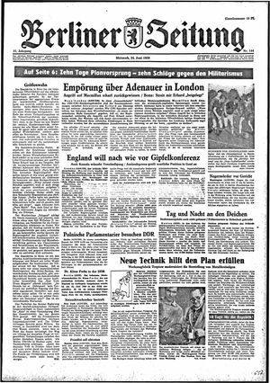 Berliner Zeitung Online-Archiv vom 24.06.1959