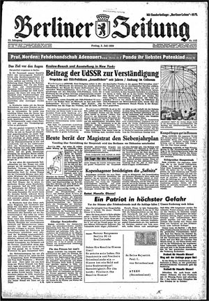 Berliner Zeitung Online-Archiv vom 03.07.1959