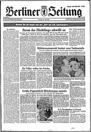 Berliner Zeitung Online-Archiv vom 19.07.1959