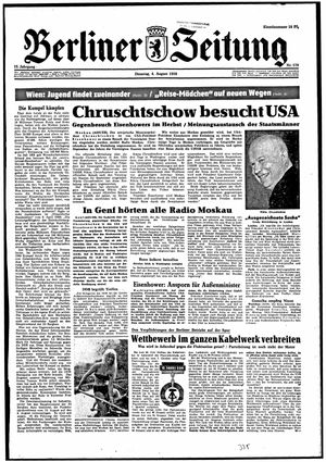 Berliner Zeitung Online-Archiv vom 04.08.1959