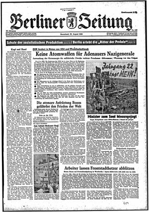 Berliner Zeitung Online-Archiv vom 22.08.1959