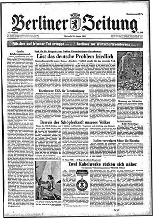 Berliner Zeitung Online-Archiv vom 26.08.1959