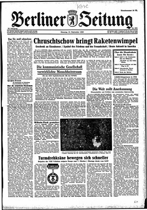 Berliner Zeitung Online-Archiv vom 15.09.1959