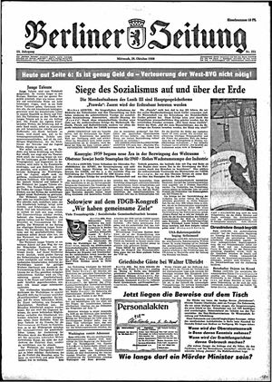 Berliner Zeitung Online-Archiv vom 28.10.1959