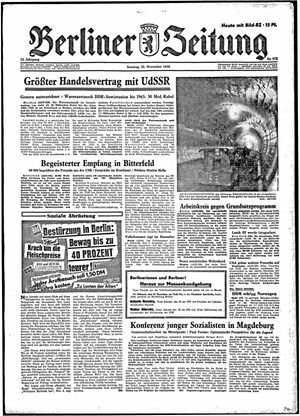 Berliner Zeitung Online-Archiv vom 22.11.1959