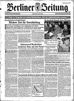 Berliner Zeitung Online-Archiv vom 09.01.1960