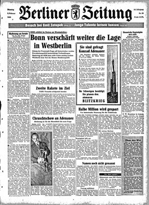 Berliner Zeitung Online-Archiv vom 02.02.1960