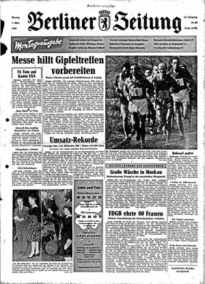 Berliner Zeitung Online-Archiv vom 07.03.1960