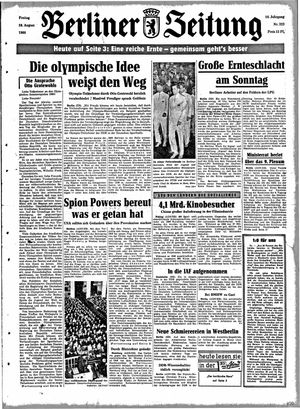 Berliner Zeitung Online-Archiv vom 19.08.1960