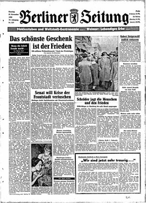Berliner Zeitung Online-Archiv vom 27.11.1960