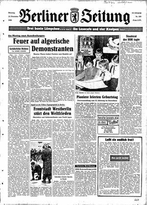 Berliner Zeitung Online-Archiv vom 13.12.1960