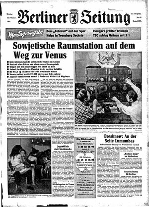 Berliner Zeitung Online-Archiv vom 13.02.1961