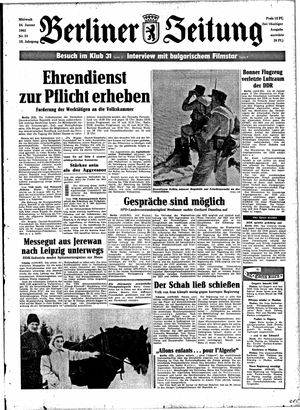 Berliner Zeitung Online-Archiv vom 24.01.1962