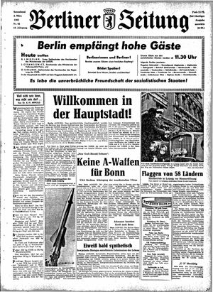 Berliner Zeitung Online-Archiv vom 03.03.1962