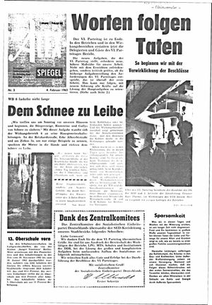 Berliner Zeitung Online-Archiv vom 04.02.1963