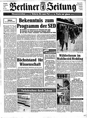 Berliner Zeitung Online-Archiv vom 05.02.1963