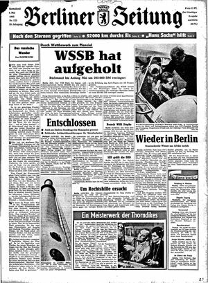 Berliner Zeitung Online-Archiv vom 04.05.1963