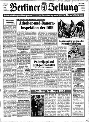 Berliner Zeitung Online-Archiv on May 15, 1963