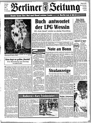 Berliner Zeitung Online-Archiv vom 19.05.1963