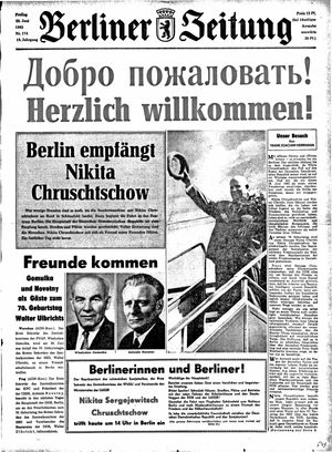 Berliner Zeitung Online-Archiv vom 28.06.1963