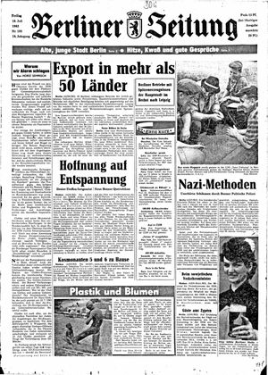 Berliner Zeitung Online-Archiv vom 19.07.1963