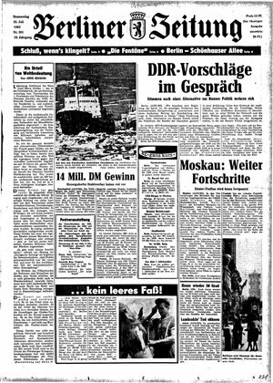 Berliner Zeitung Online-Archiv vom 25.07.1963