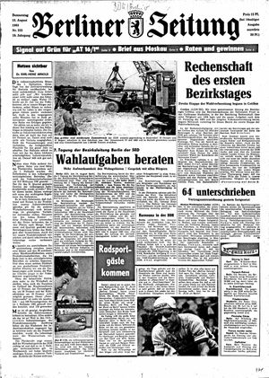 Berliner Zeitung Online-Archiv vom 15.08.1963