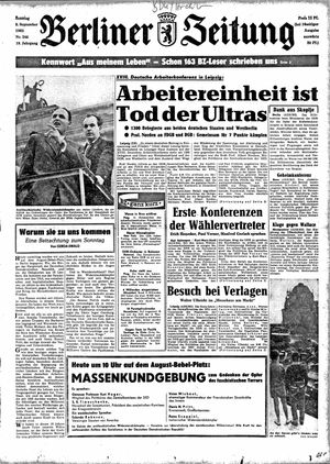 Berliner Zeitung Online-Archiv vom 08.09.1963