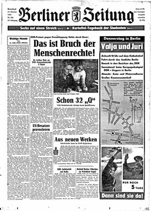 Berliner Zeitung Online-Archiv vom 12.10.1963