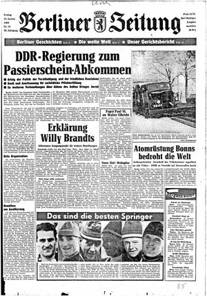 Berliner Zeitung Online-Archiv vom 10.01.1964