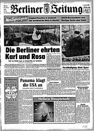 Berliner Zeitung Online-Archiv vom 20.01.1964
