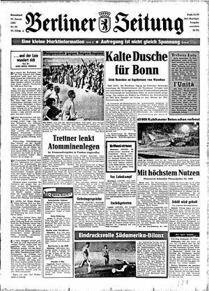 Berliner Zeitung Online-Archiv vom 23.01.1965