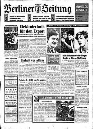 Berliner Zeitung Online-Archiv vom 11.03.1968