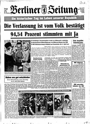 Berliner Zeitung Online-Archiv vom 07.04.1968