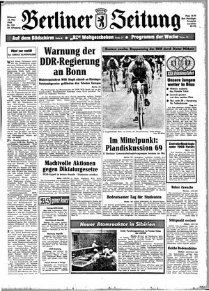 Berliner Zeitung Online-Archiv vom 15.05.1968
