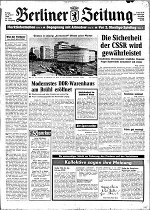 Berliner Zeitung Online-Archiv vom 23.08.1968
