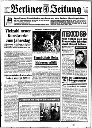 Berliner Zeitung Online-Archiv vom 19.10.1968