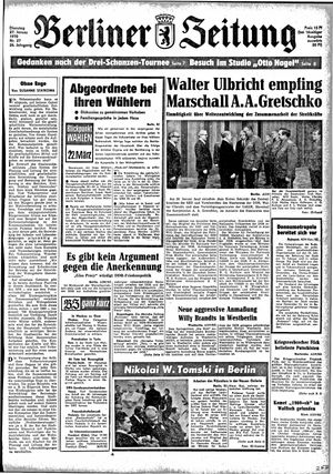 Berliner Zeitung Online-Archiv vom 27.01.1970