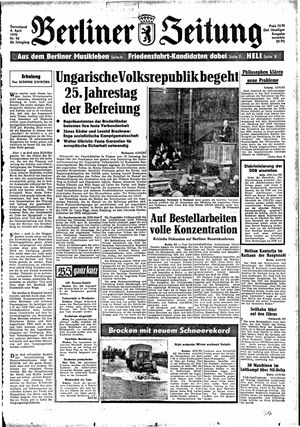 Berliner Zeitung Online-Archiv vom 04.04.1970
