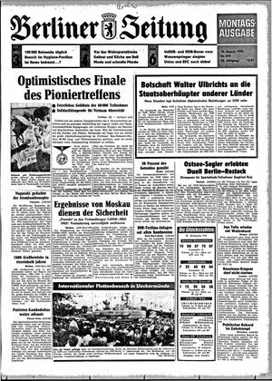 Berliner Zeitung Online-Archiv vom 10.08.1970