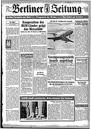Berliner Zeitung Online-Archiv vom 04.09.1970