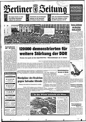 Berliner Zeitung Online-Archiv vom 14.09.1970