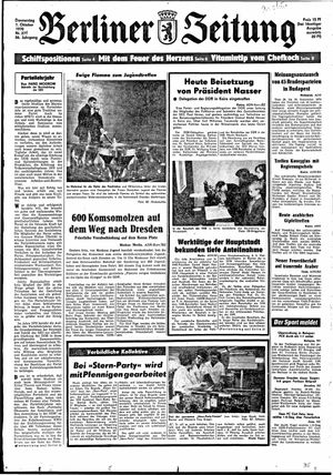 Berliner Zeitung Online-Archiv vom 01.10.1970