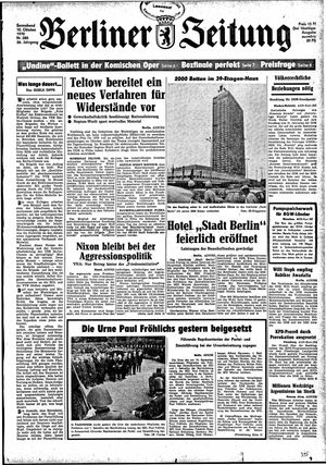 Berliner Zeitung Online-Archiv vom 10.10.1970