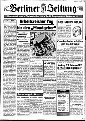 Berliner Zeitung Online-Archiv vom 19.11.1970