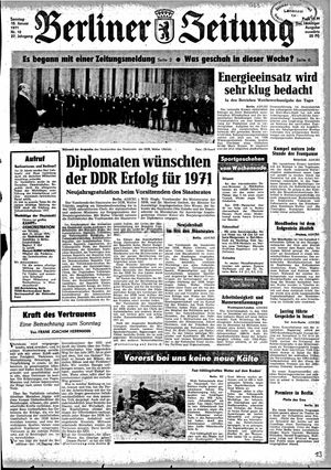 Berliner Zeitung Online-Archiv vom 10.01.1971