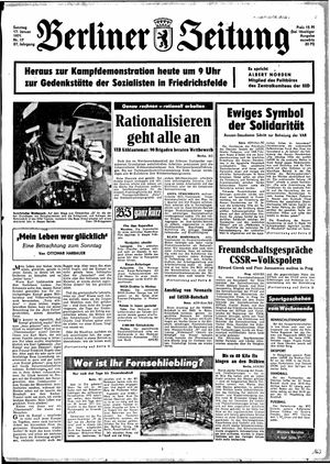 Berliner Zeitung Online-Archiv vom 17.01.1971