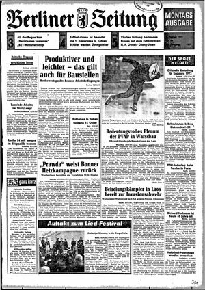 Berliner Zeitung Online-Archiv vom 08.02.1971