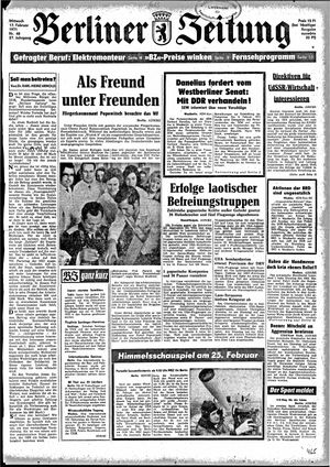 Berliner Zeitung Online-Archiv vom 17.02.1971