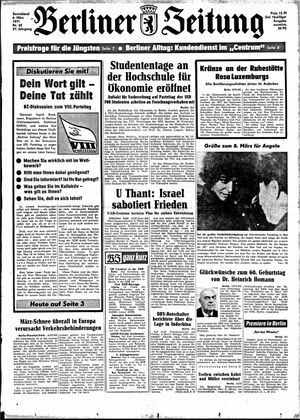 Berliner Zeitung Online-Archiv vom 06.03.1971